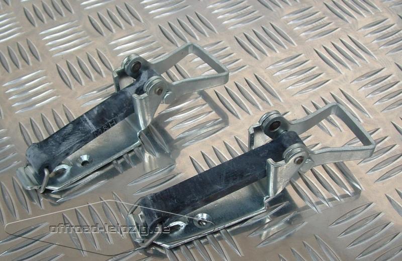 2x Spaten Schaufelhalter Verschlusslager Schwarz lang in Industriequalität 
