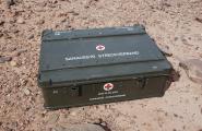 Zarges 120 Liter  B20.2Y, 120l B 20. 2Y (Streckverband o. Wassersterilfiltergerät), Box, gebraucht von der Bundeswehr, Transportbox, Alubox, Aluminium Kiste, BW