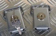 Zarges Classicverschluss, Verschlussset (gleichschließend), für Bundeswehr Box, Transportbox, Alubox, Aluminium Kiste, BW, Spannverschlüsse, Spannverschluss, Kisten Verschluss, Verschlüsse 40mm