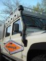 Snorkel, erhöhte Luftansaugung mit Zyklon Ansaugpilz, Snorkl Schnorchel Land Rover Defender 300 Tdi, Td5, Td4, DA2225, STC50265